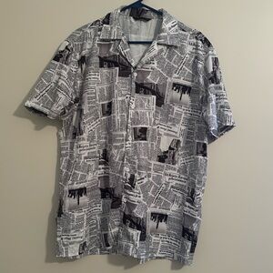 Men’s Patterned Button Down Shirt